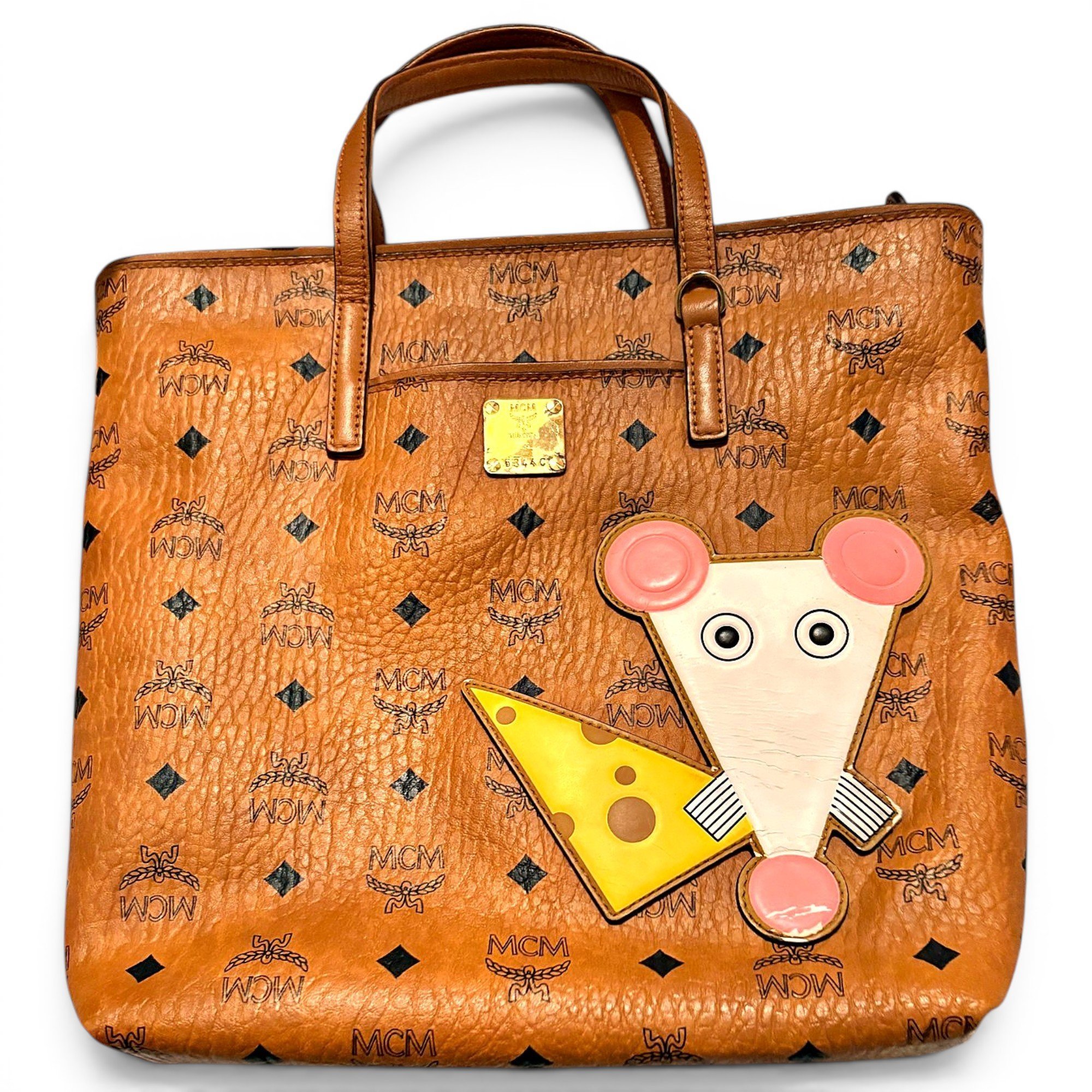 Leather tote
