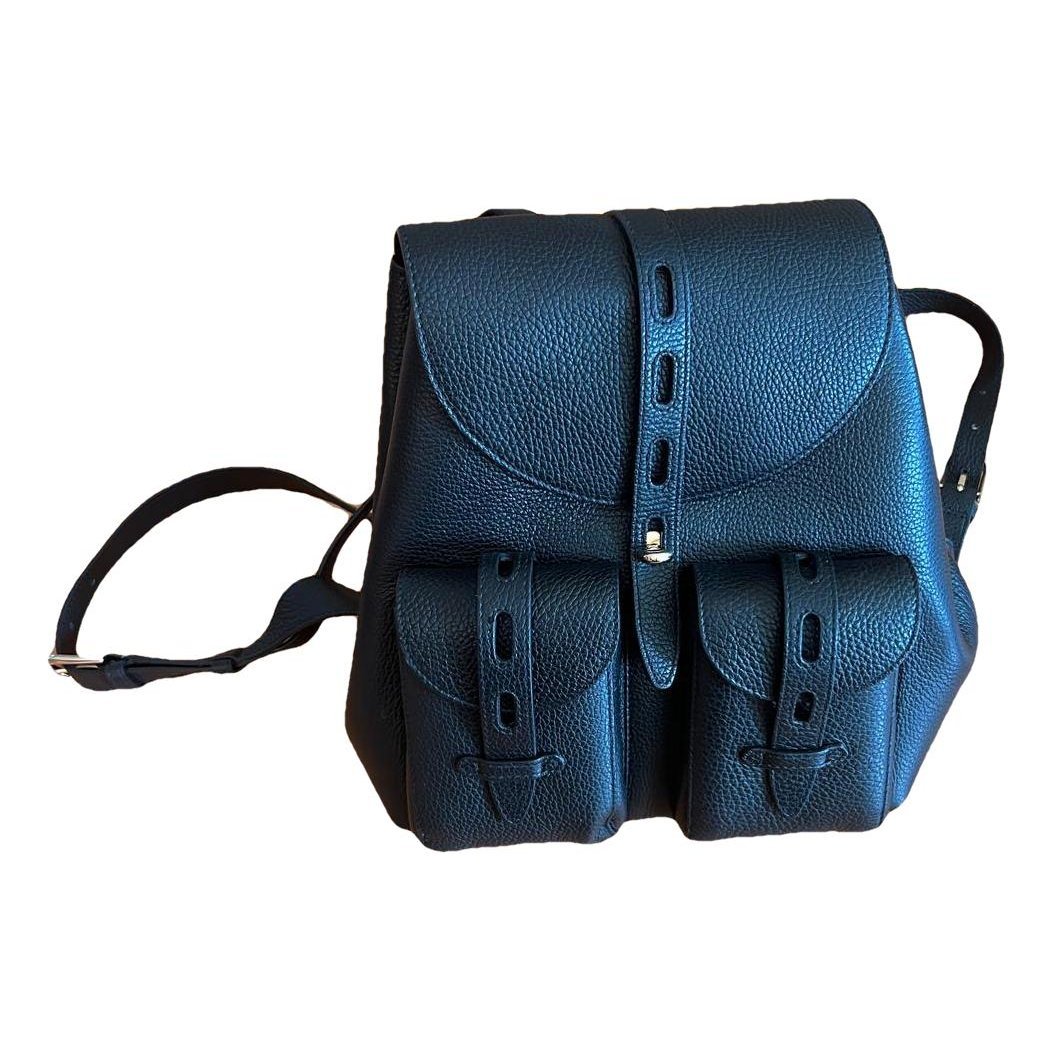 Leather backpack