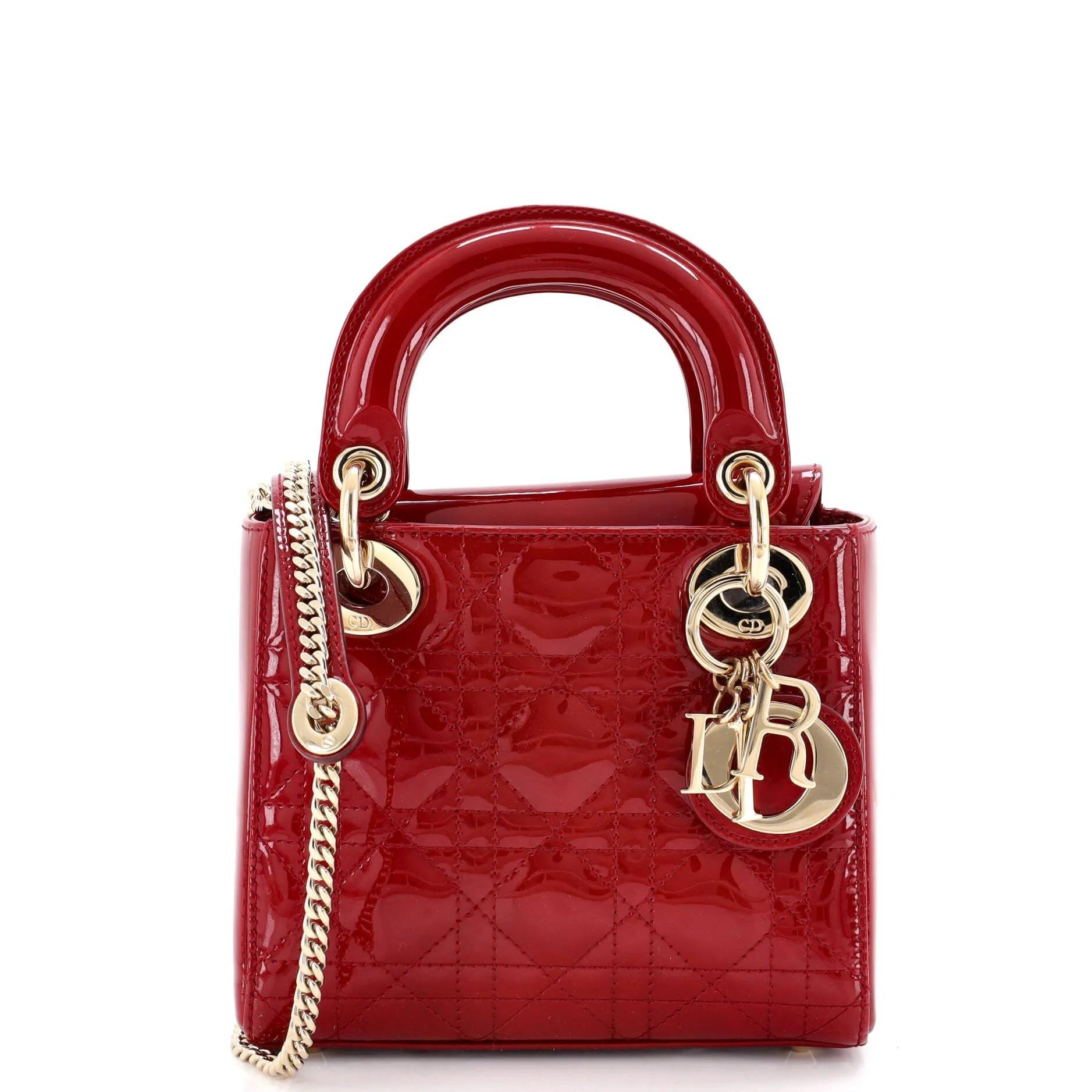 Patent leather handbag
