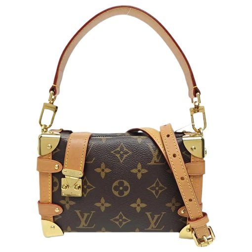 Side Trunk leather handbag
