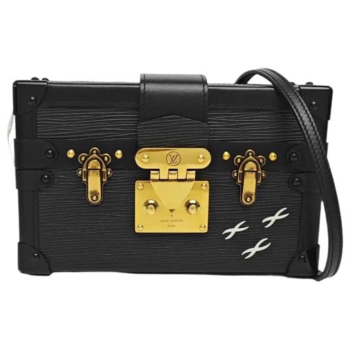 Petite Malle leather handbag