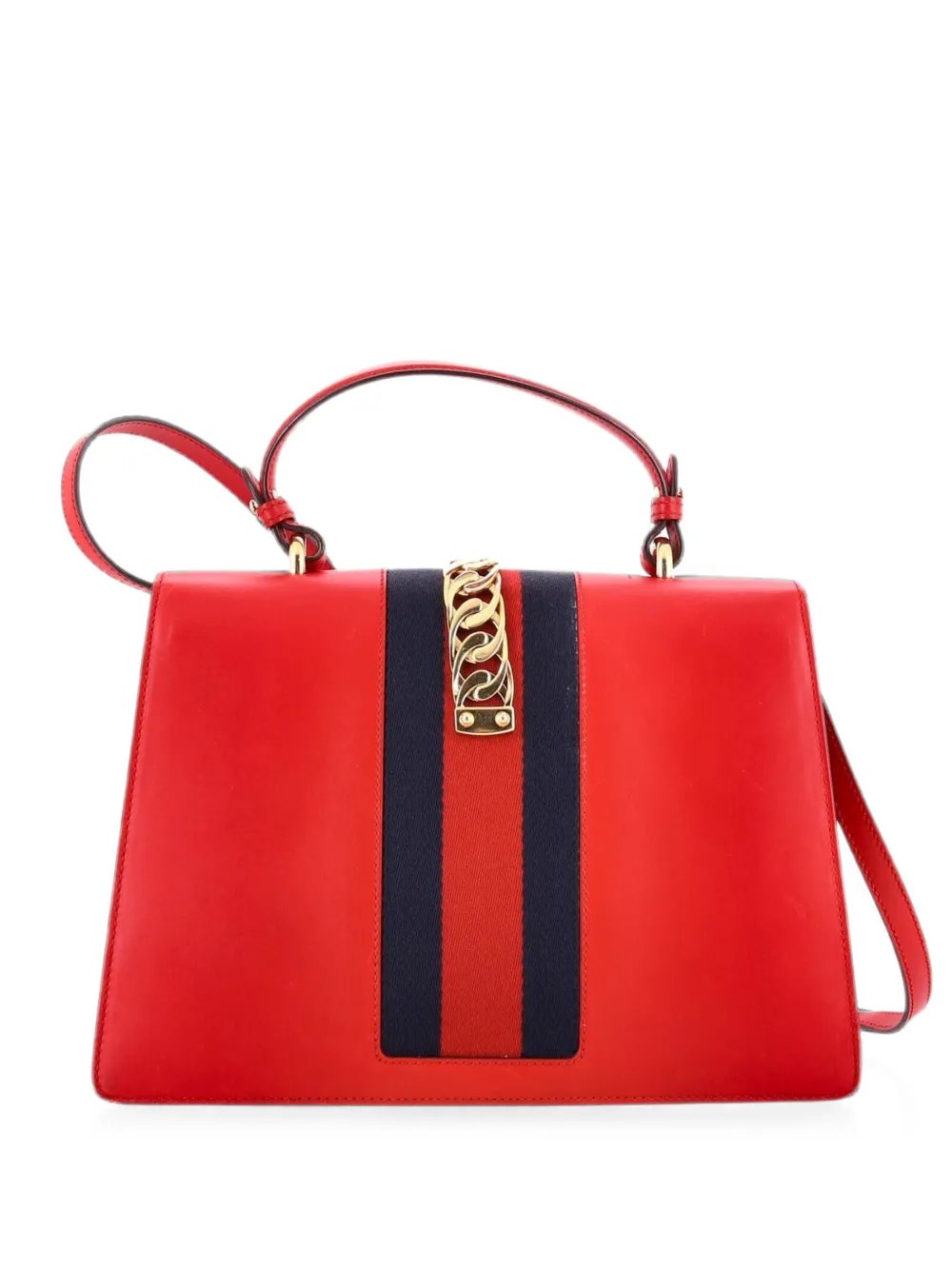Sylvie Top Handle Bag Leather Large satchel