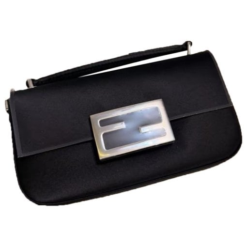 Baguette silk handbag