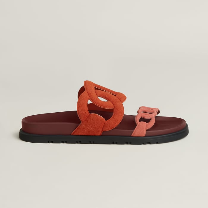 Multicolore Marron Brique Extra Sandal