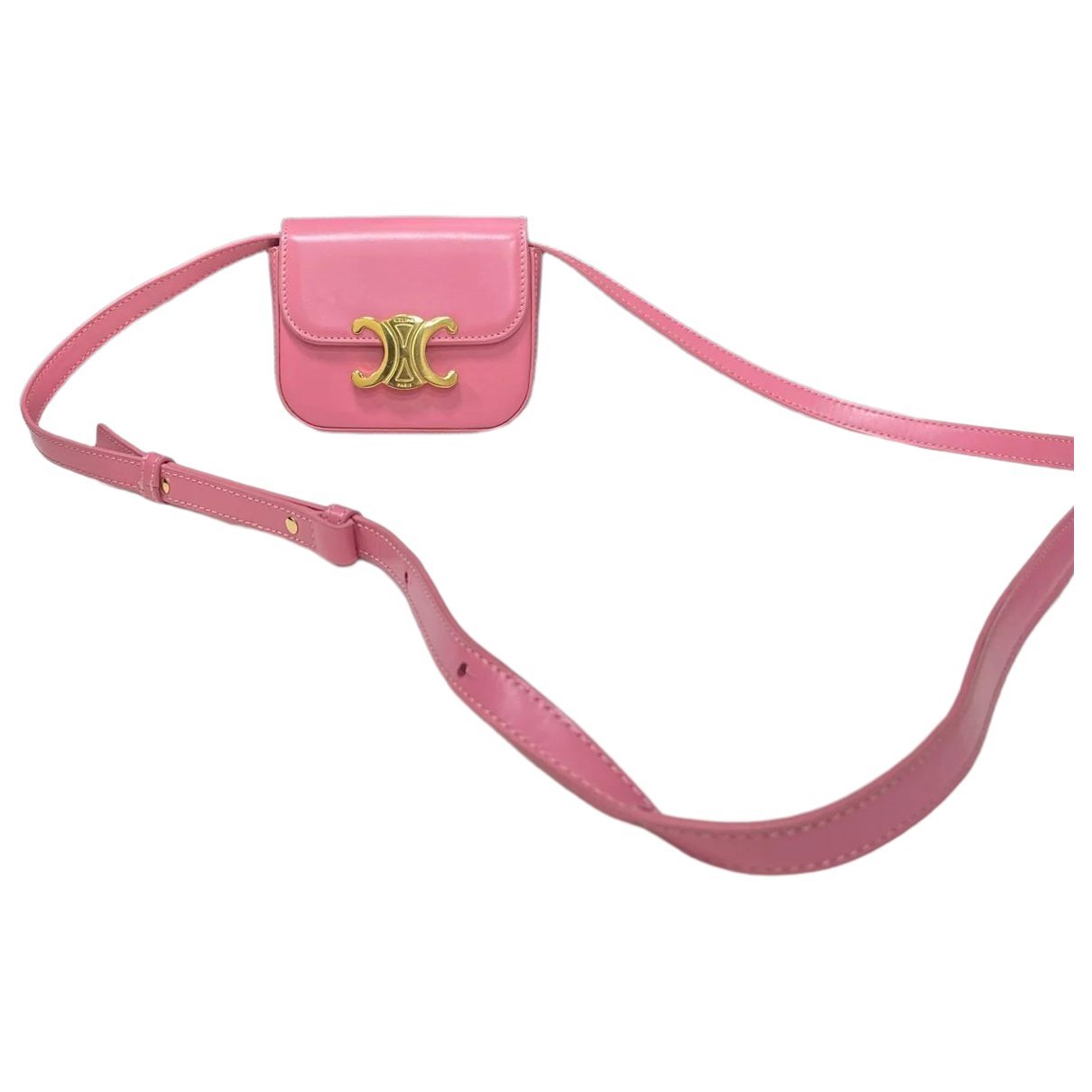 Triomphe leather mini bag