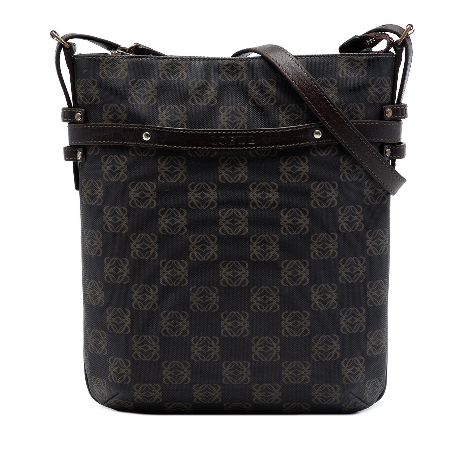 Anagram leather handbag