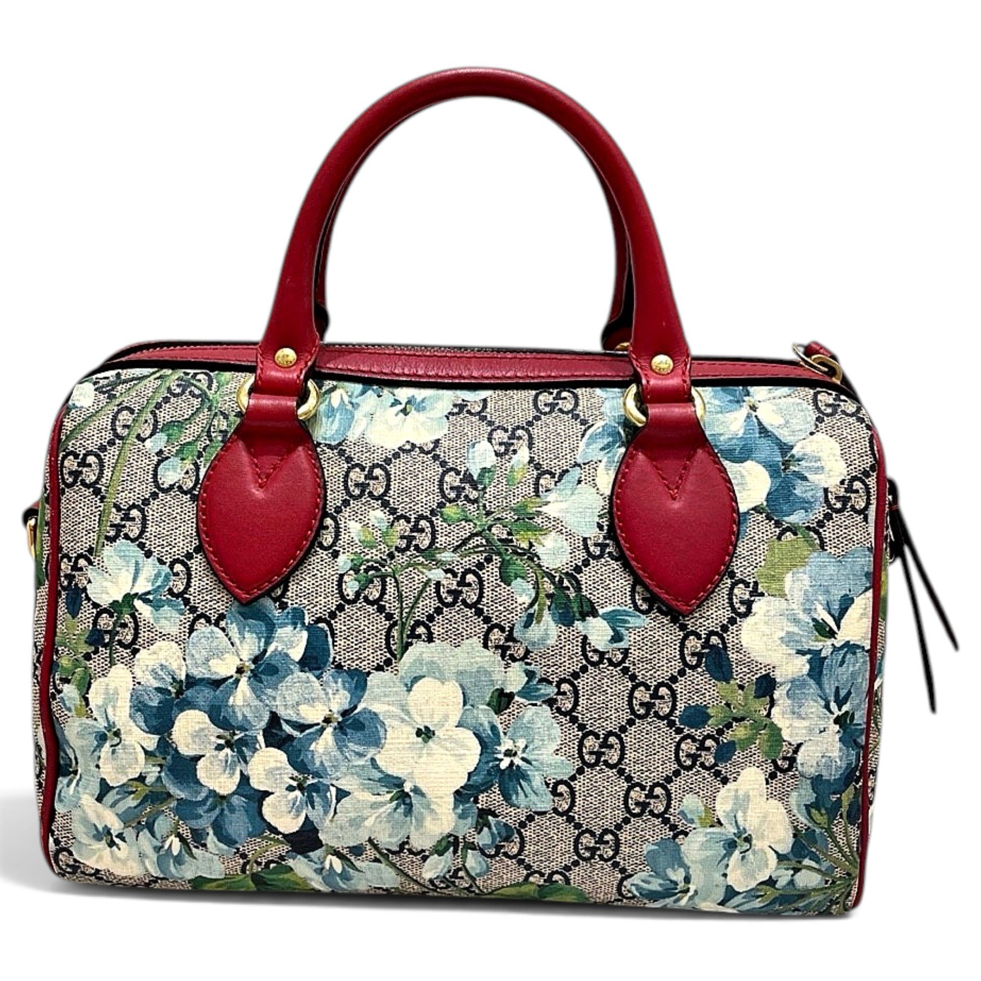 Boston leather bowling bag