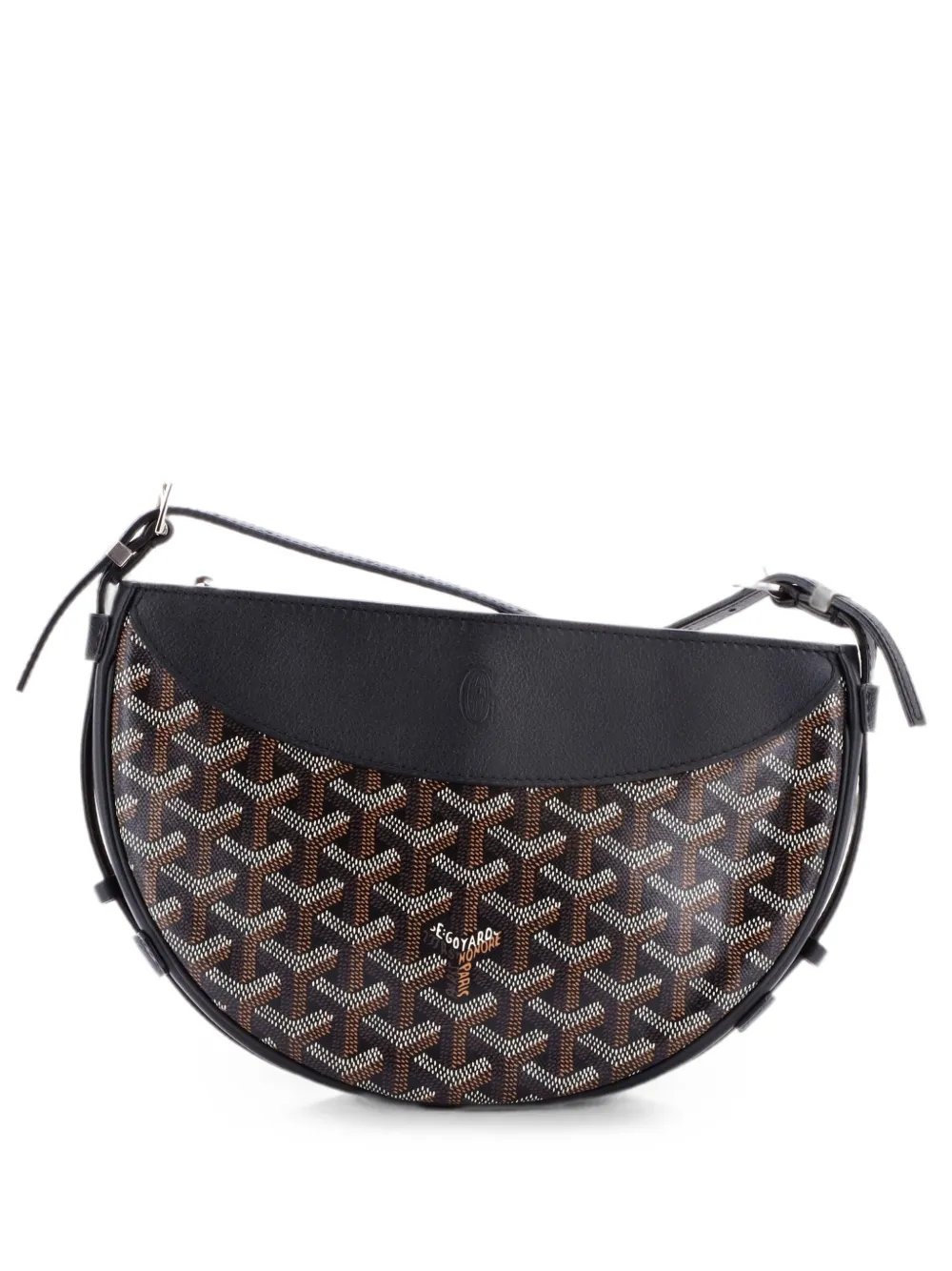 Hirondelle Coated Canvas and Leather shoulder bag
