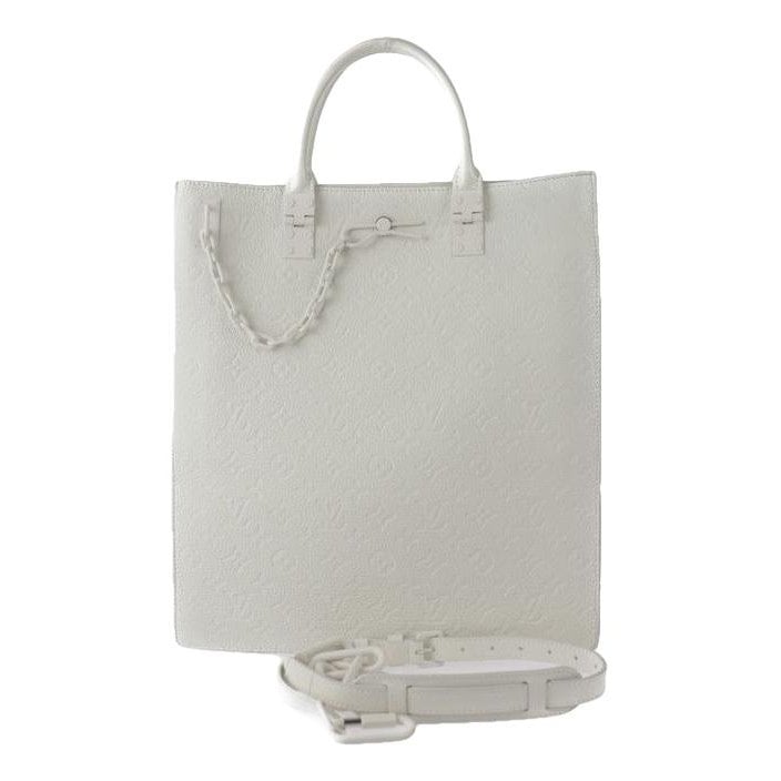 Plat leather tote
