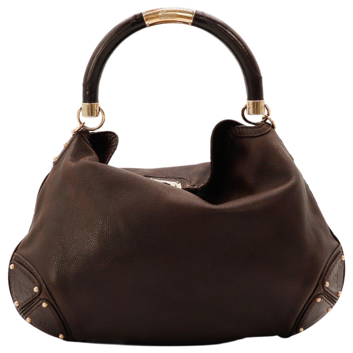 Hobo leather handbag