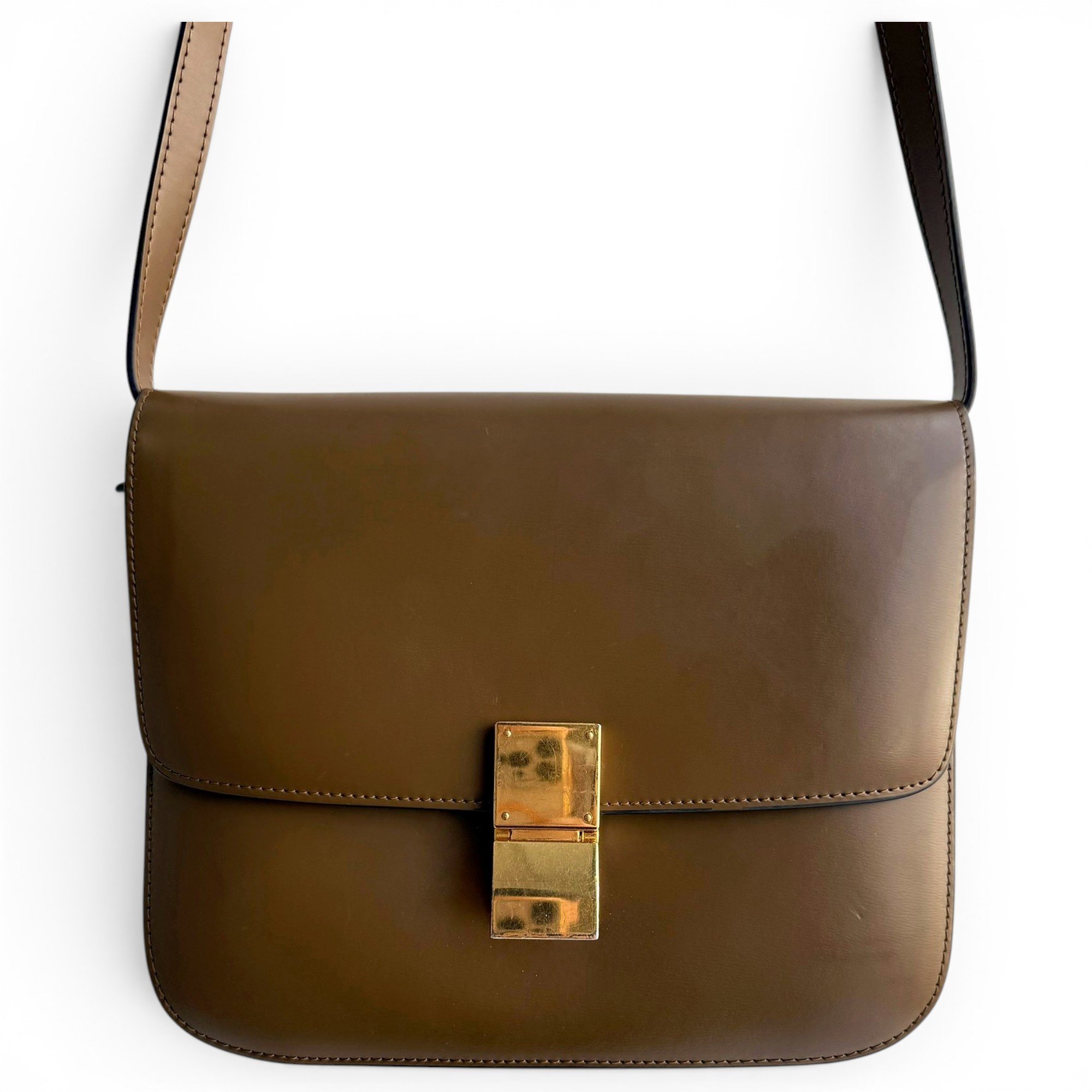Classic leather crossbody bag