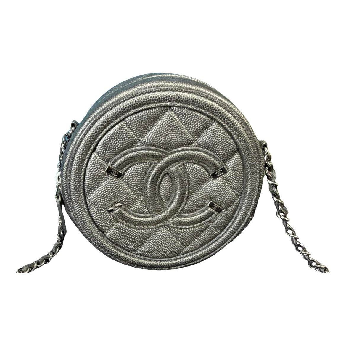 Vanity leather handbag