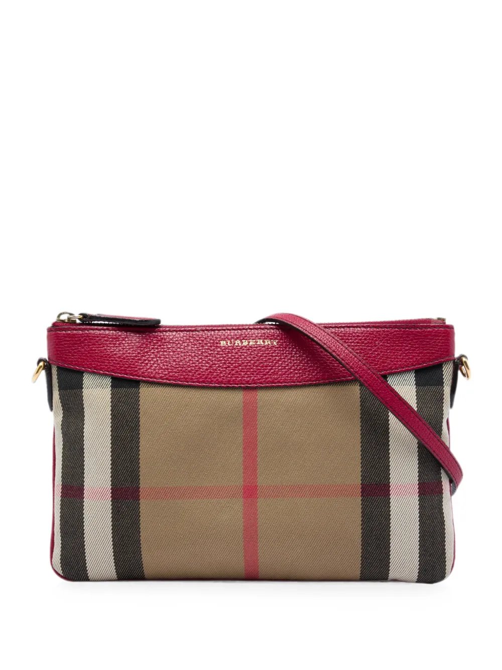 2015-2018 House Check Canvas Derby Peyton crossbody bag