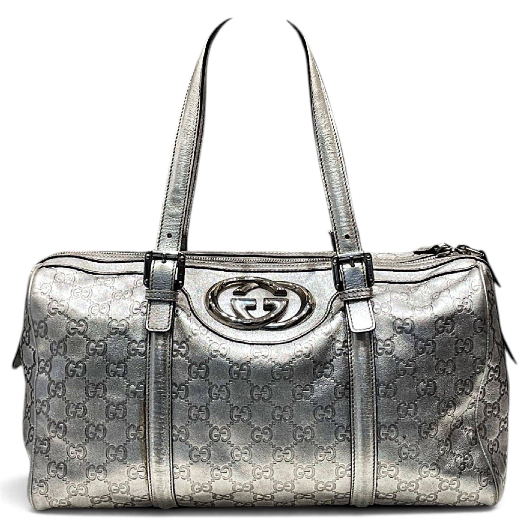 Gucci Boston leather bowling bag