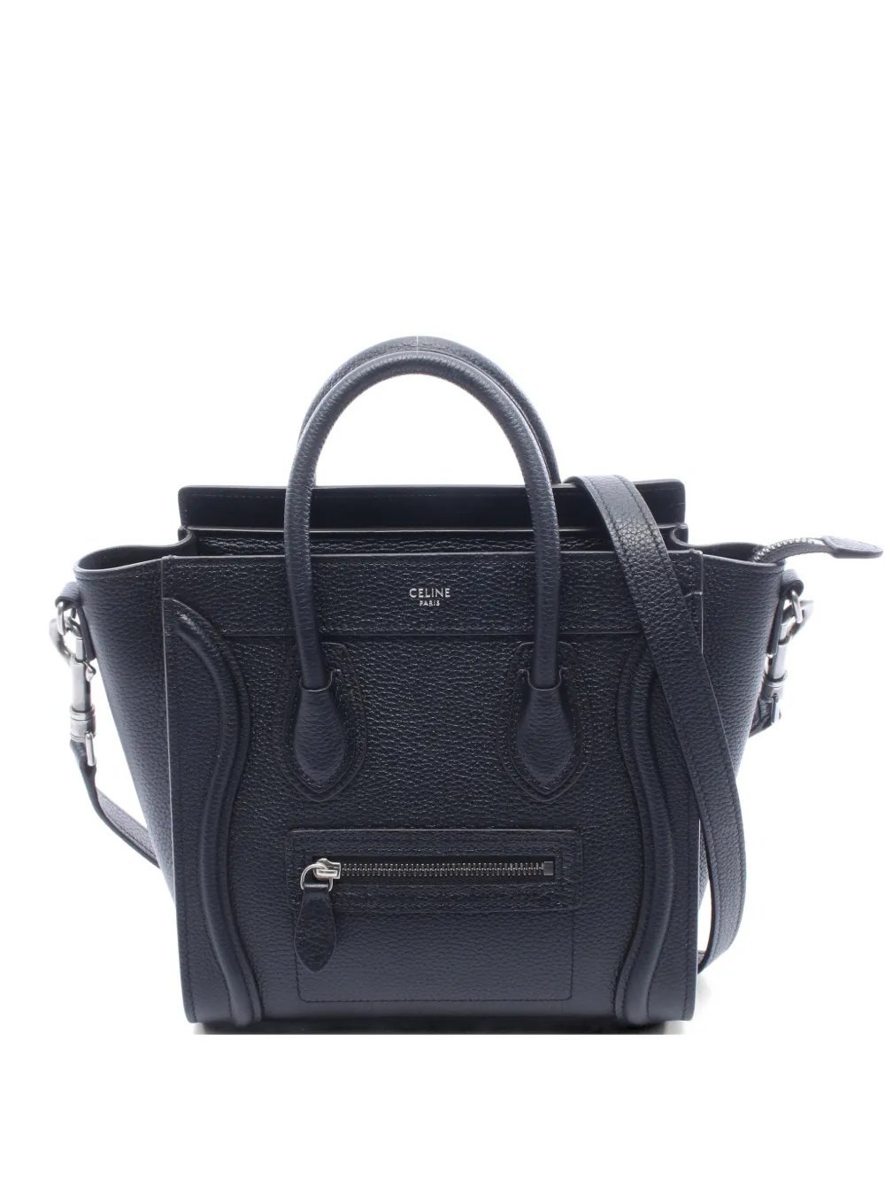 2010s Nano Luggage two-way leather tote bag