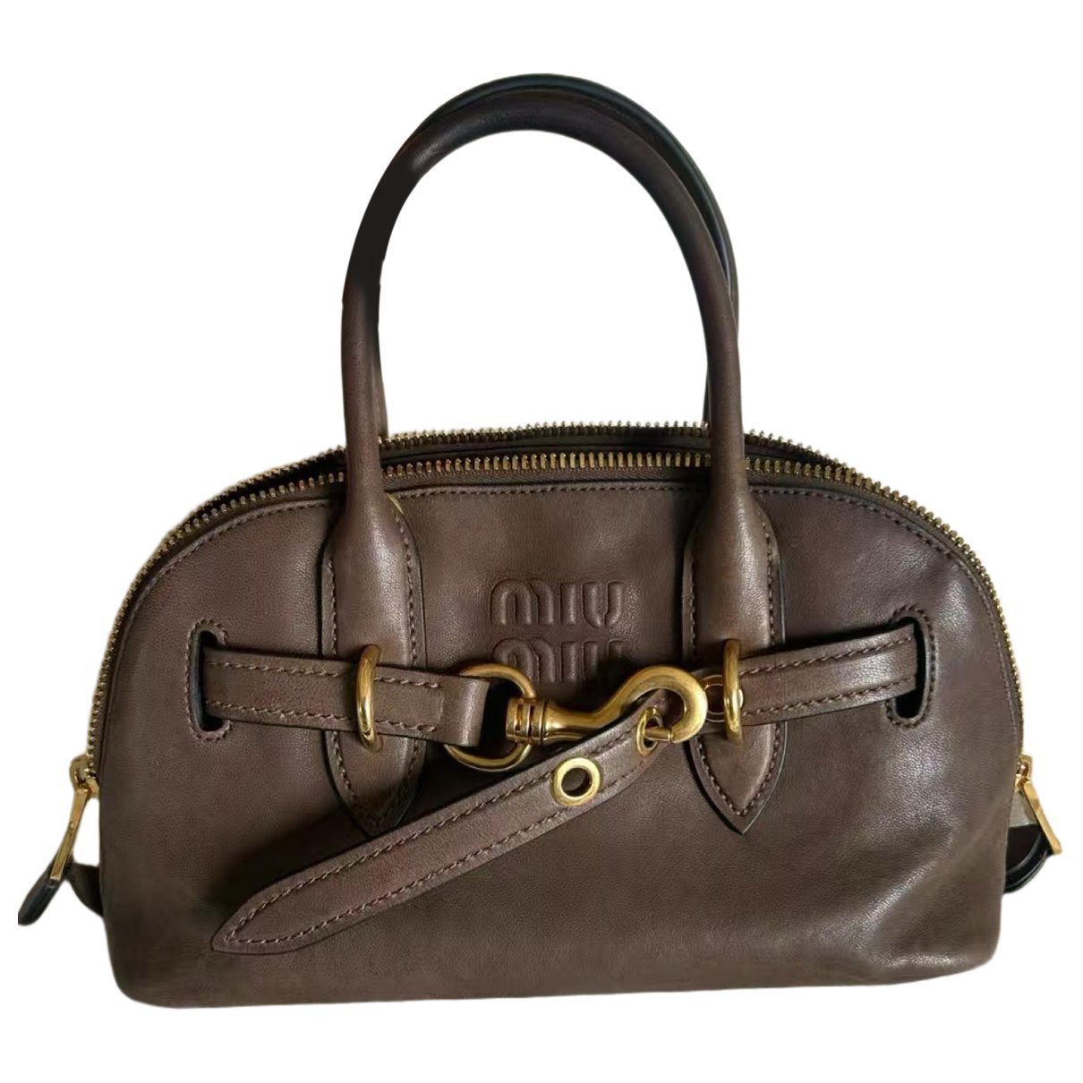 Aventure leather bowling bag