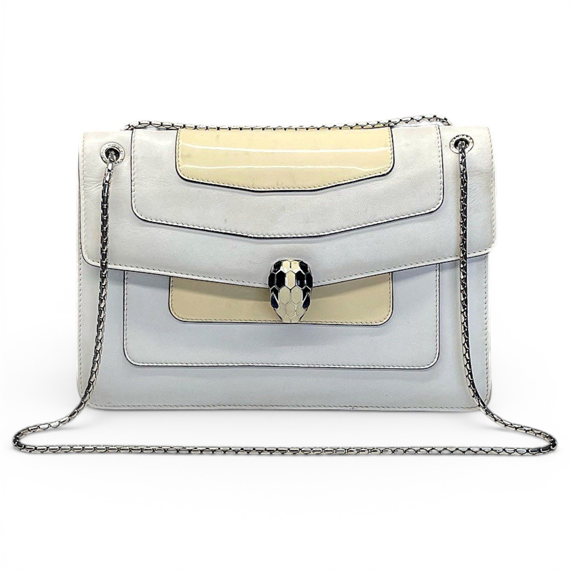 Serpenti leather handbag