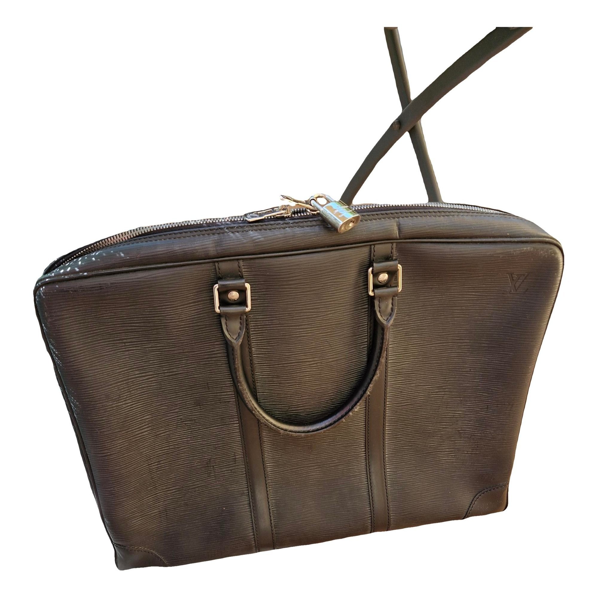 Porte Documents Voyage leather handbag
