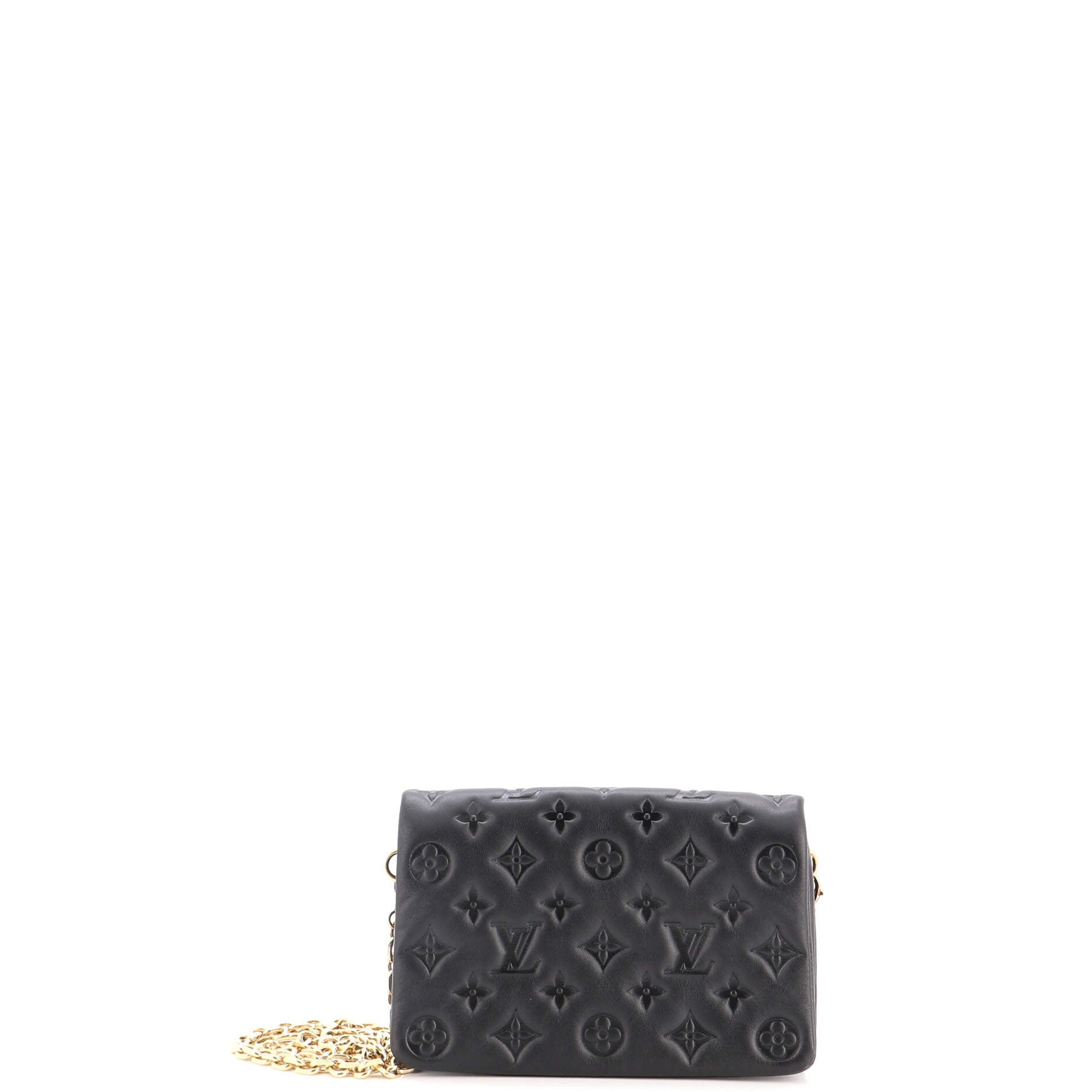 Coussin Pochette Monogram Embossed Lambskin