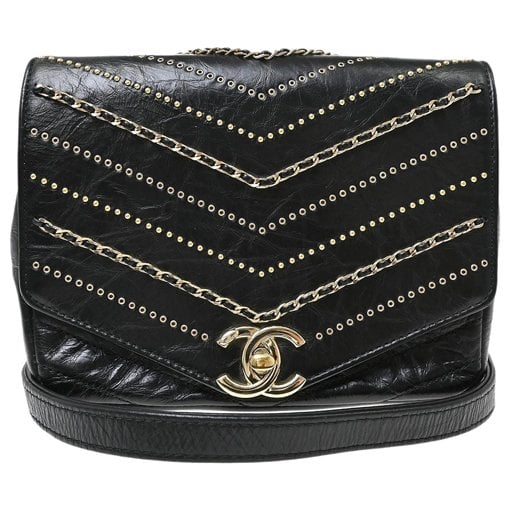 Trendy CC Flap leather handbag