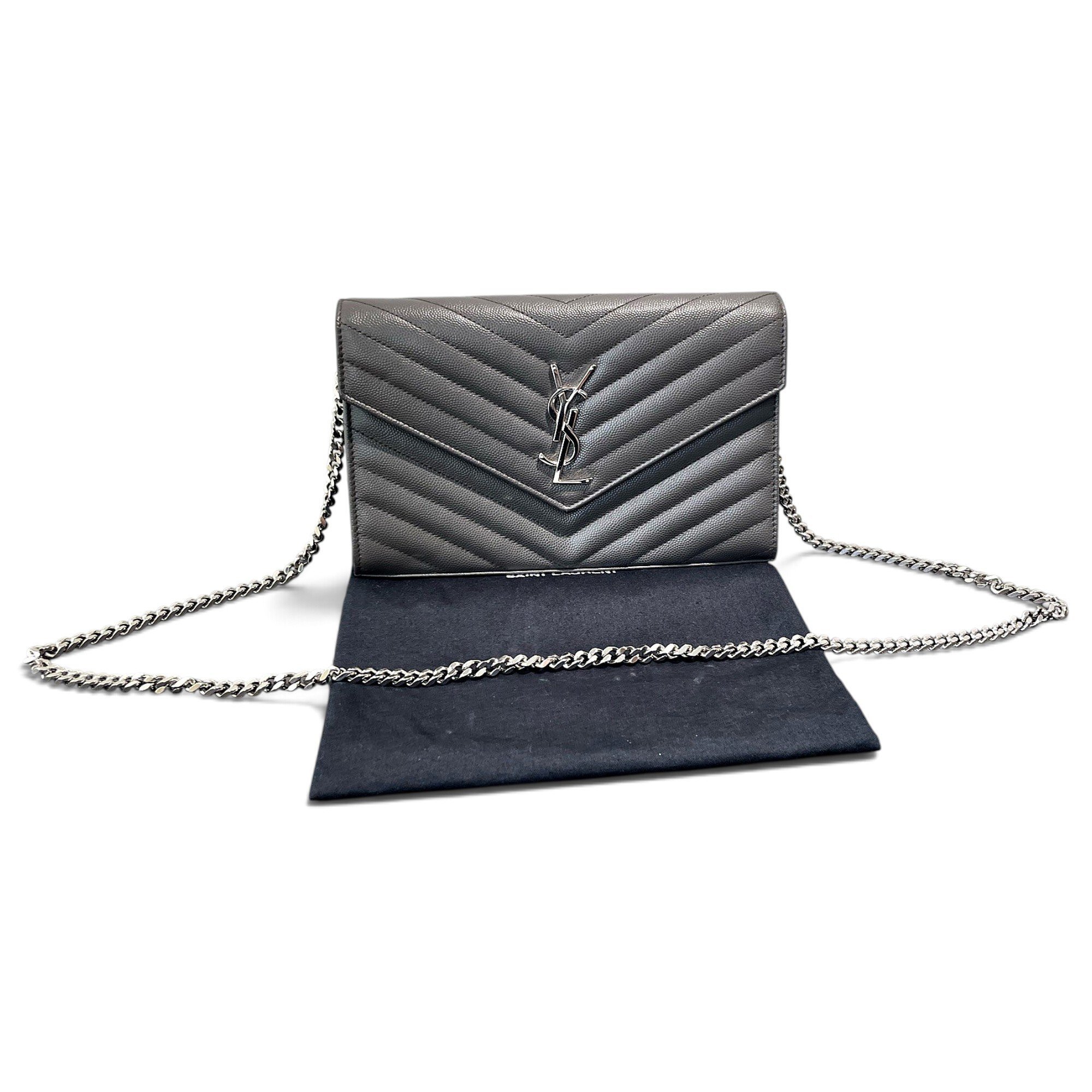 Portefeuille enveloppe leather handbag