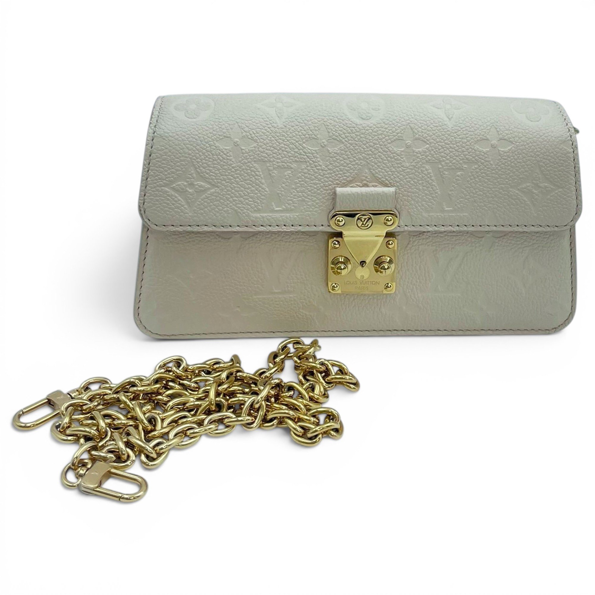 Pochette Trunk leather clutch bag