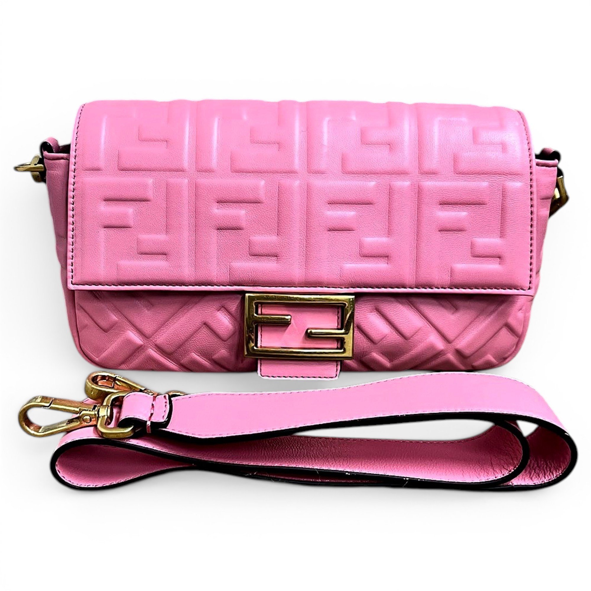 Baguette leather handbag