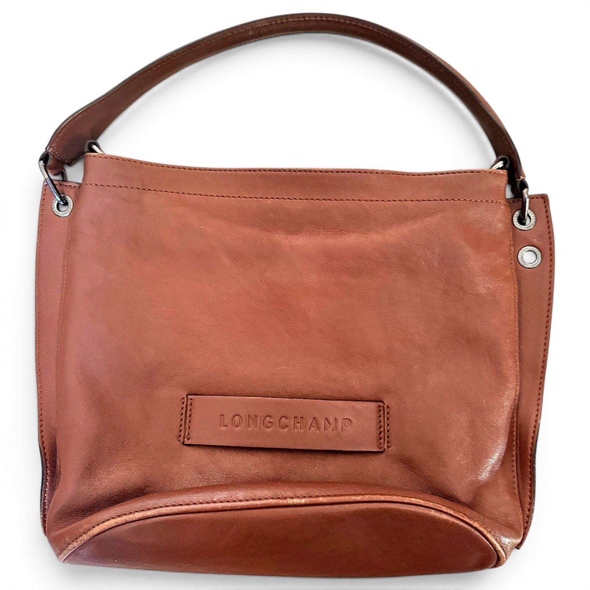 3D leather handbag