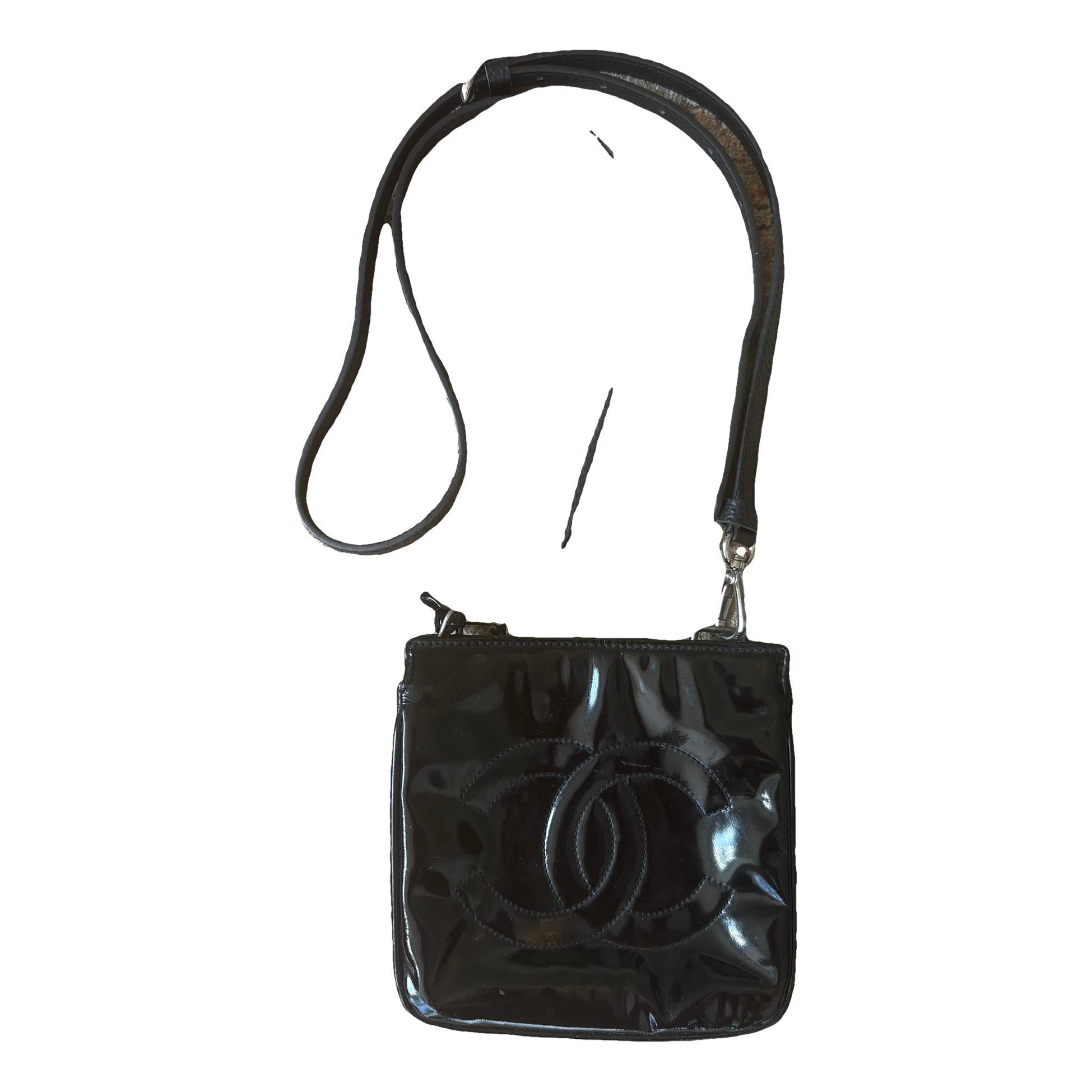 Side Pack patent leather crossbody bag