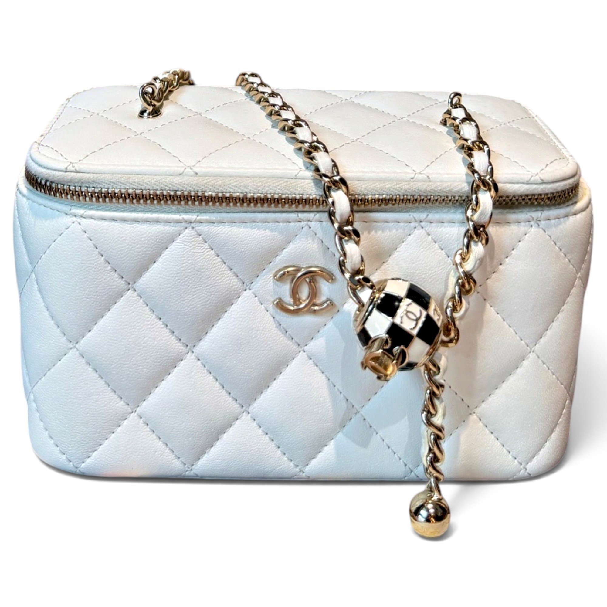 Trendy CC Vanity leather handbag