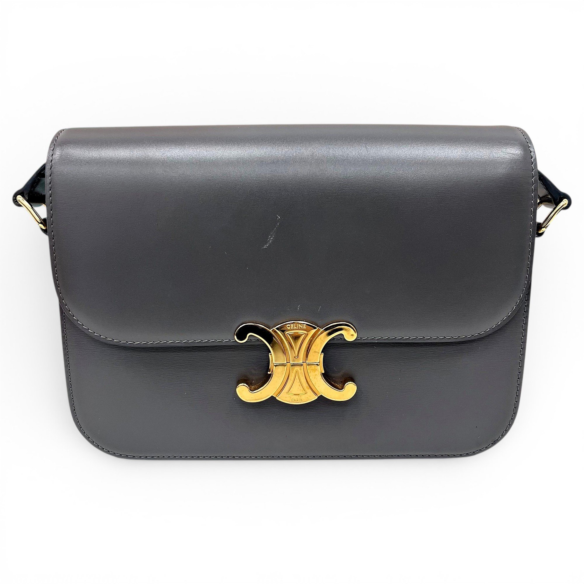 Triomphe leather handbag
