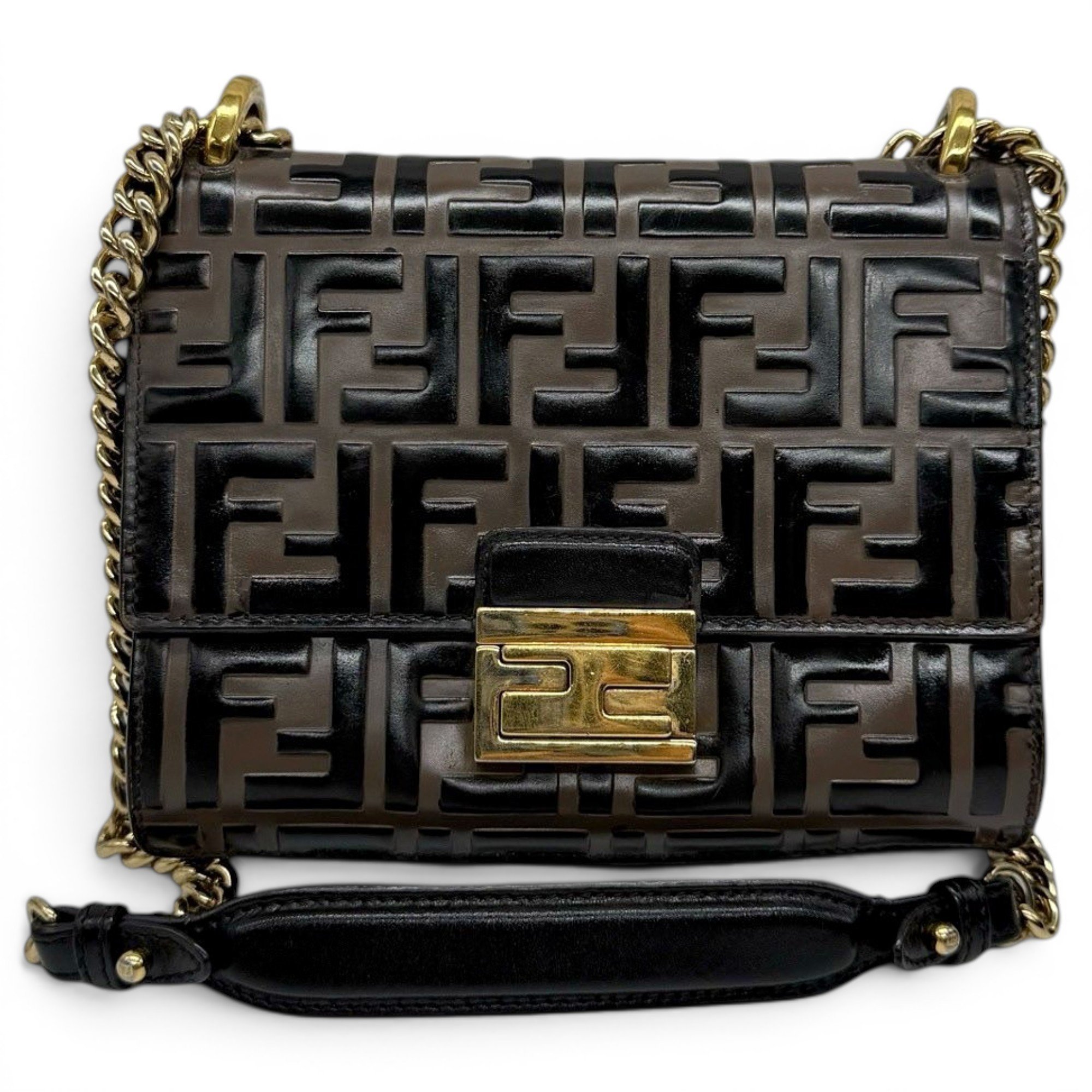 Kan U leather crossbody bag