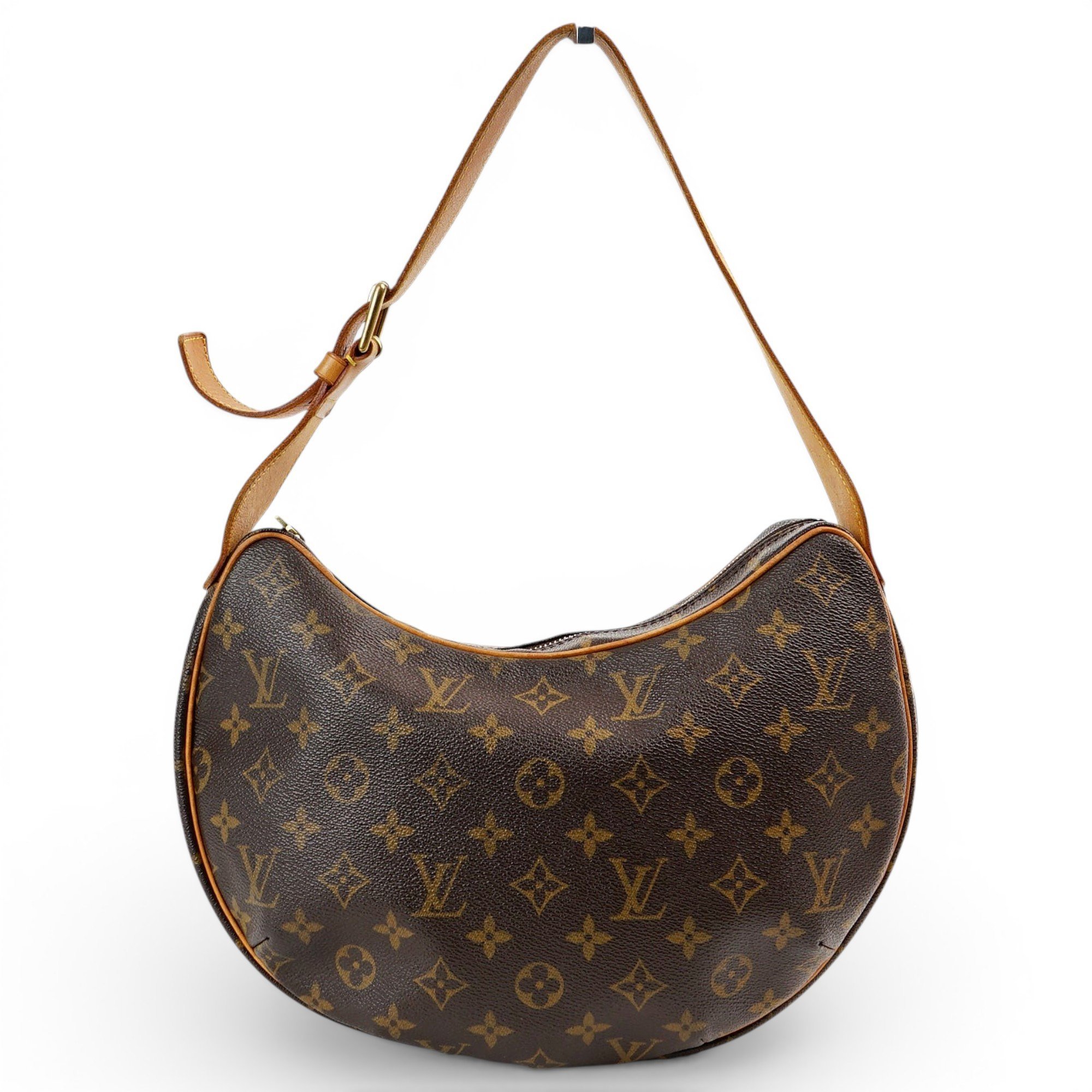 Croissant leather handbag