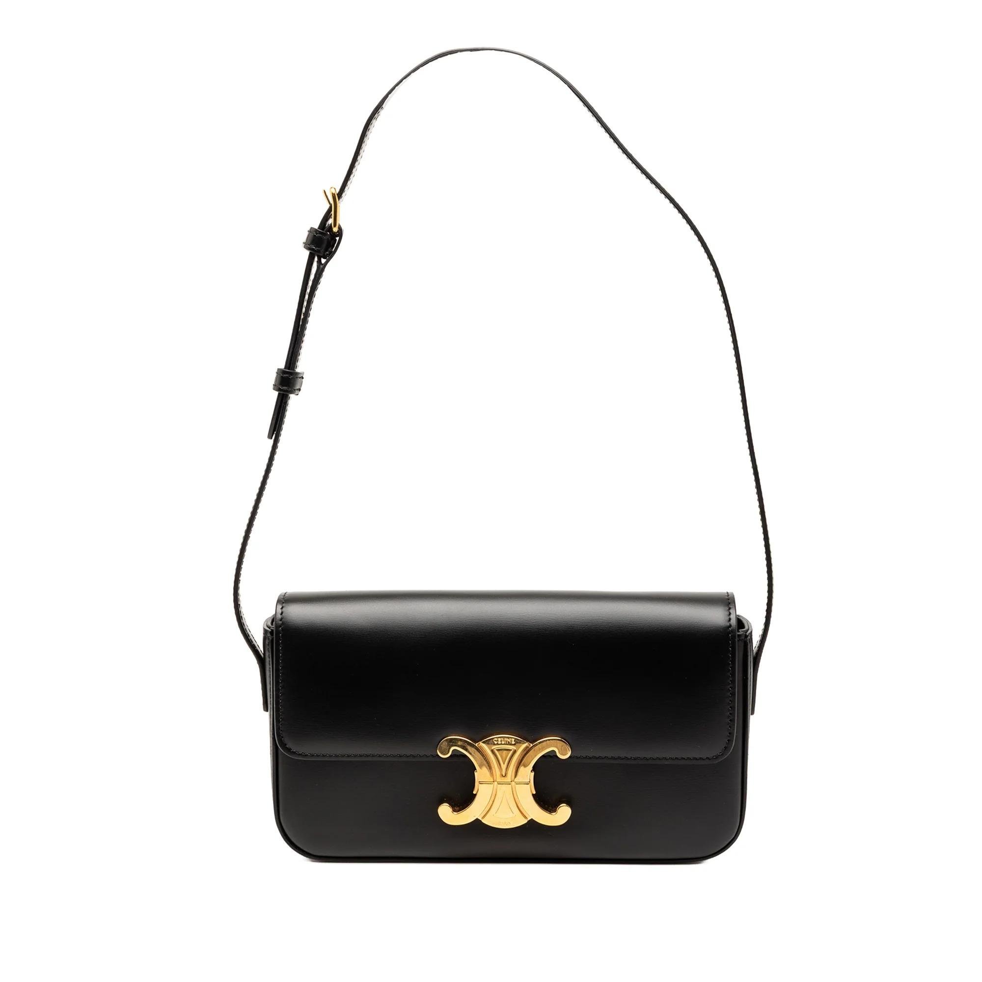 Triomphe pony-style calfskin handbag