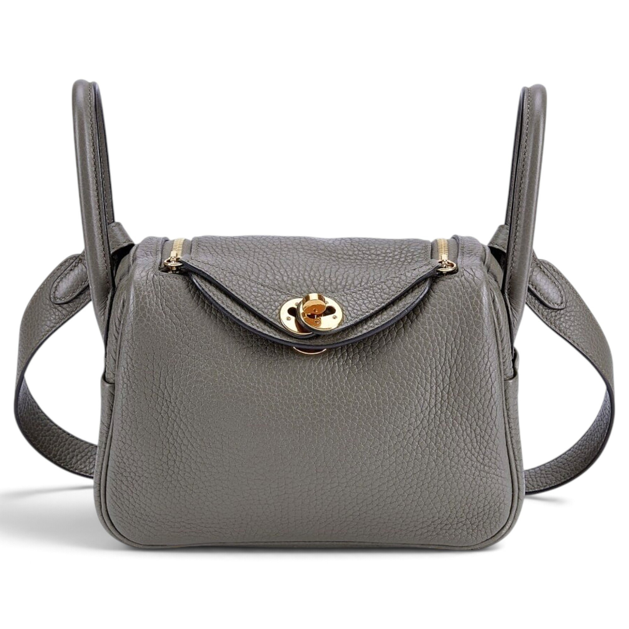 Hermes Lindy Handbag Gris Meyer