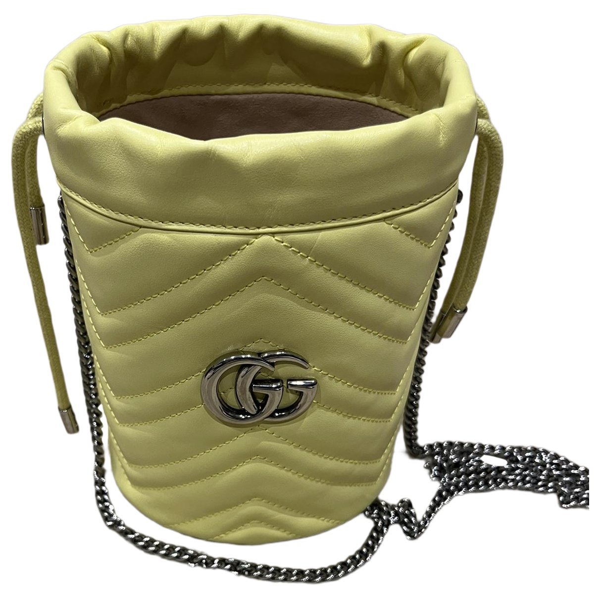 GG Marmont Chain Bucket leather crossbody bag