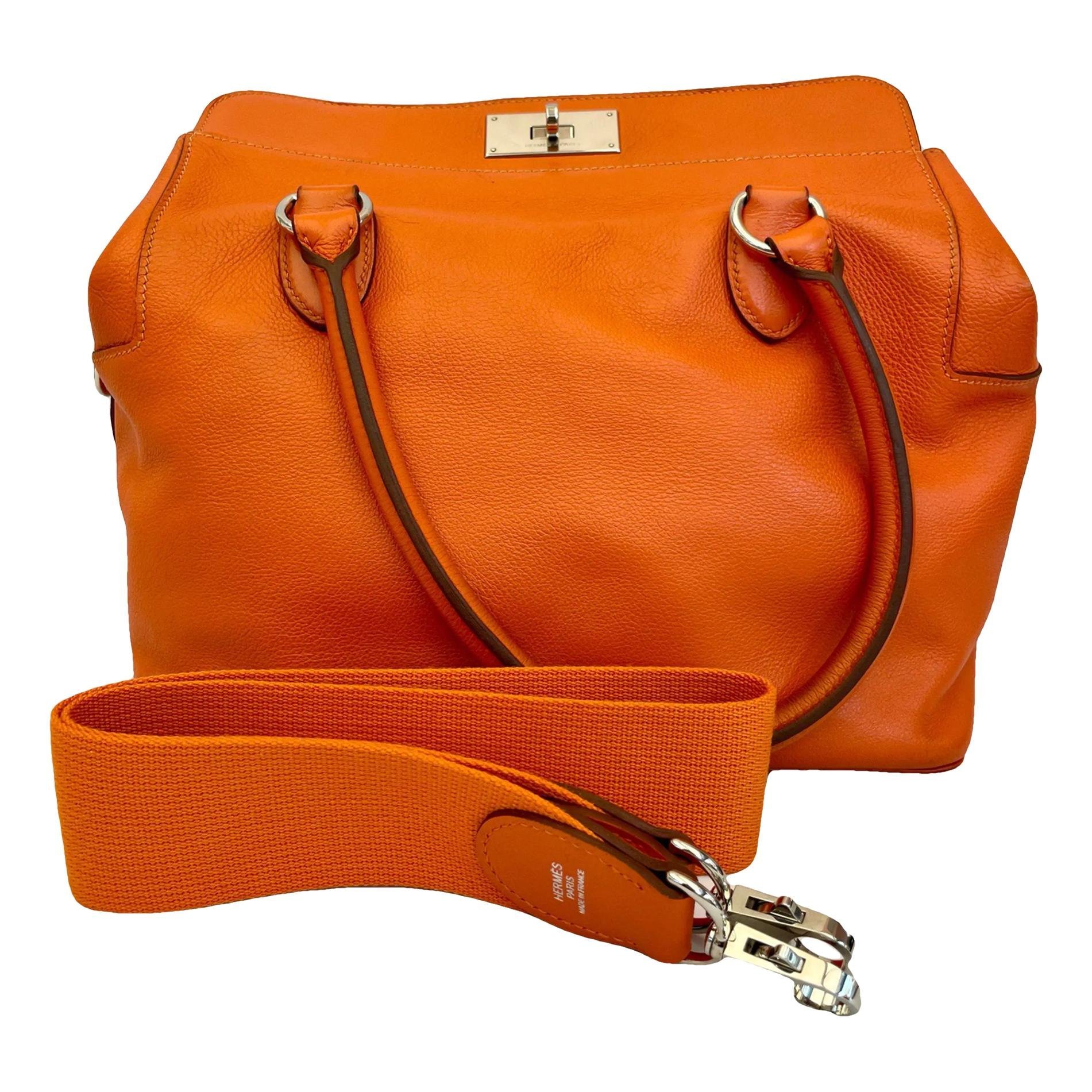 Toolbox leather handbag