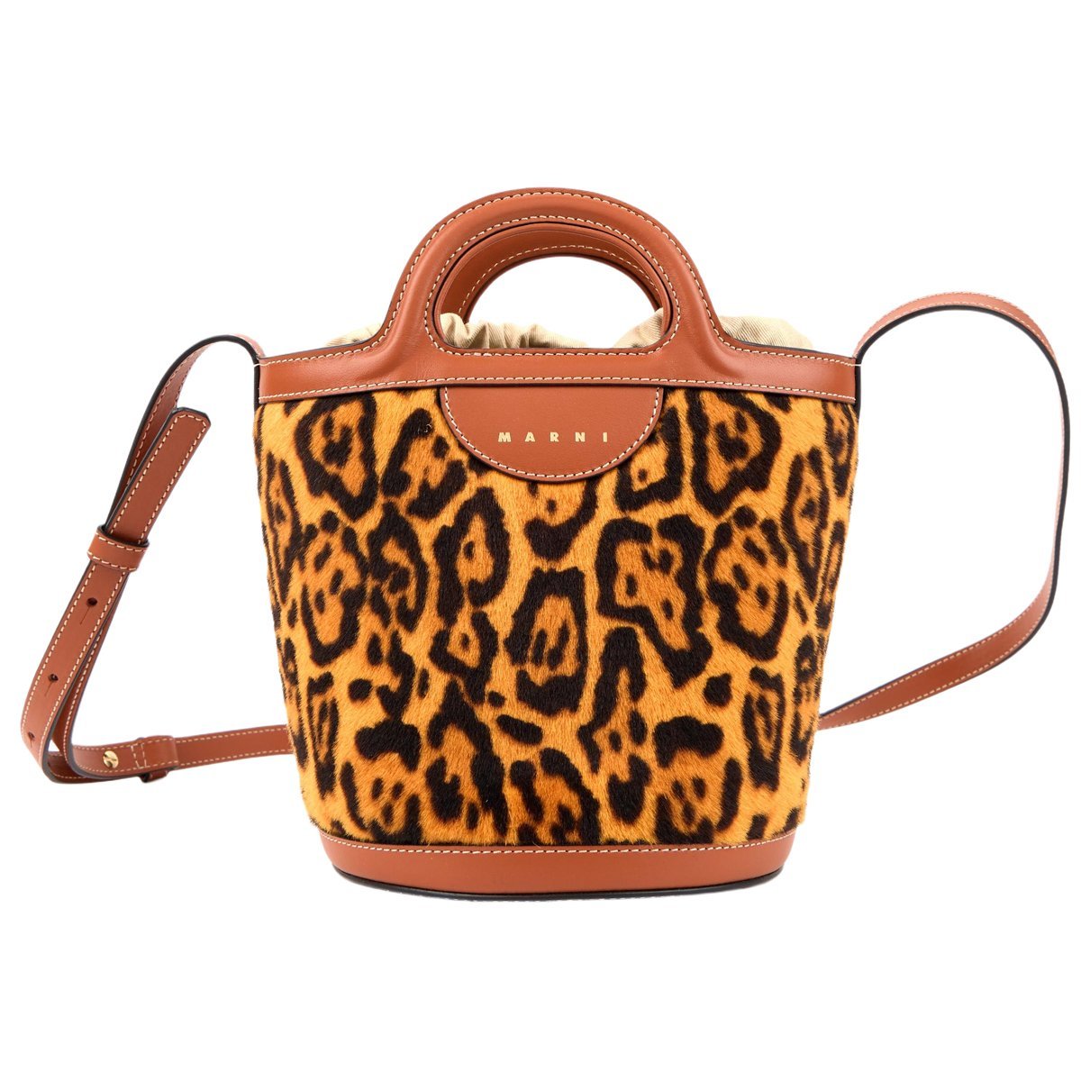 Marni Tropicalia pony-style calfskin handbag