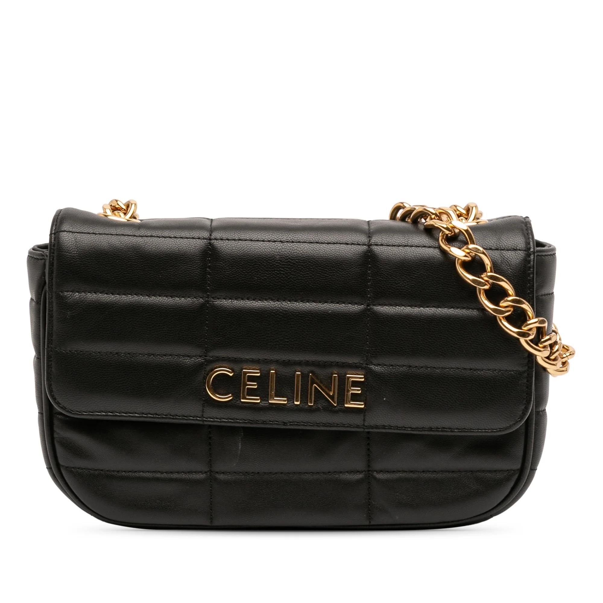 Triomphe Maillon Chain leather handbag
