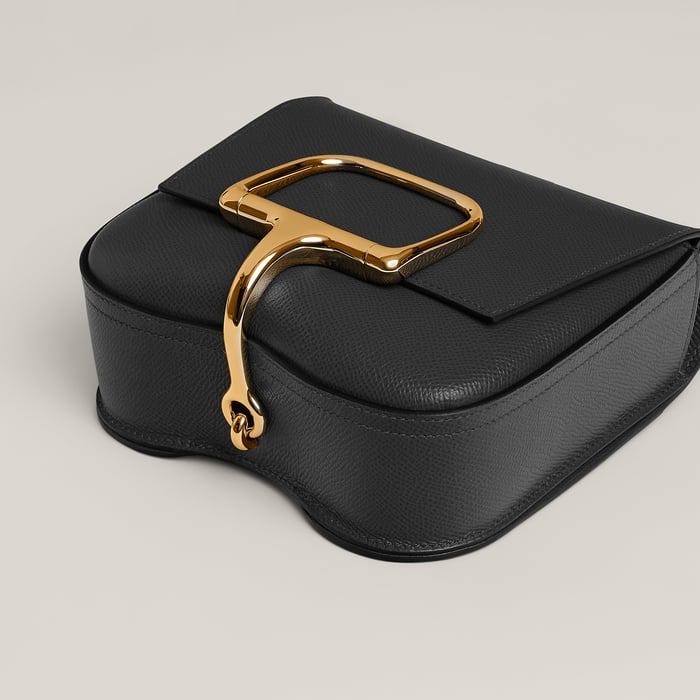 Noir Bolso Hermès Della Cavalleria Mini