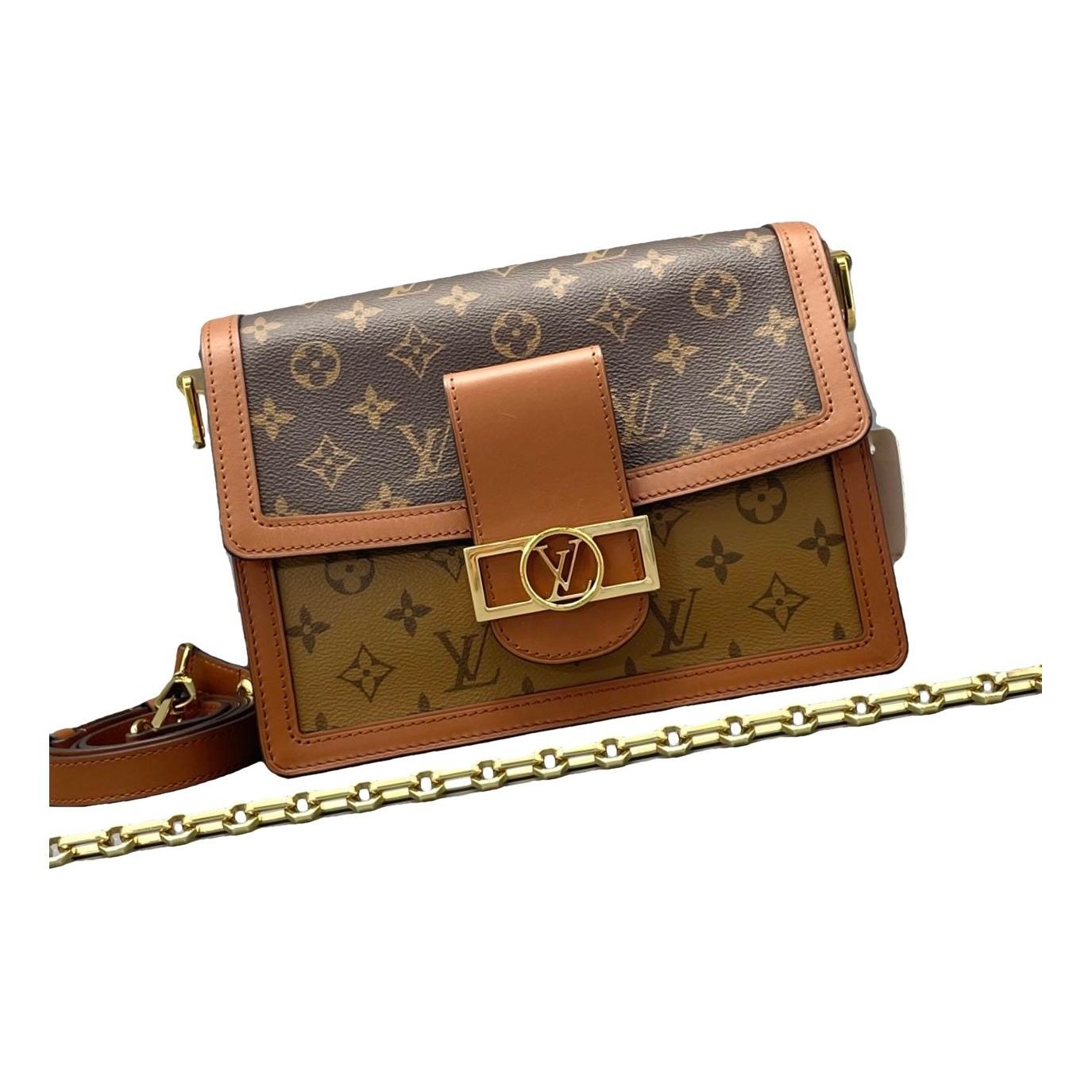 Dauphine leather handbag