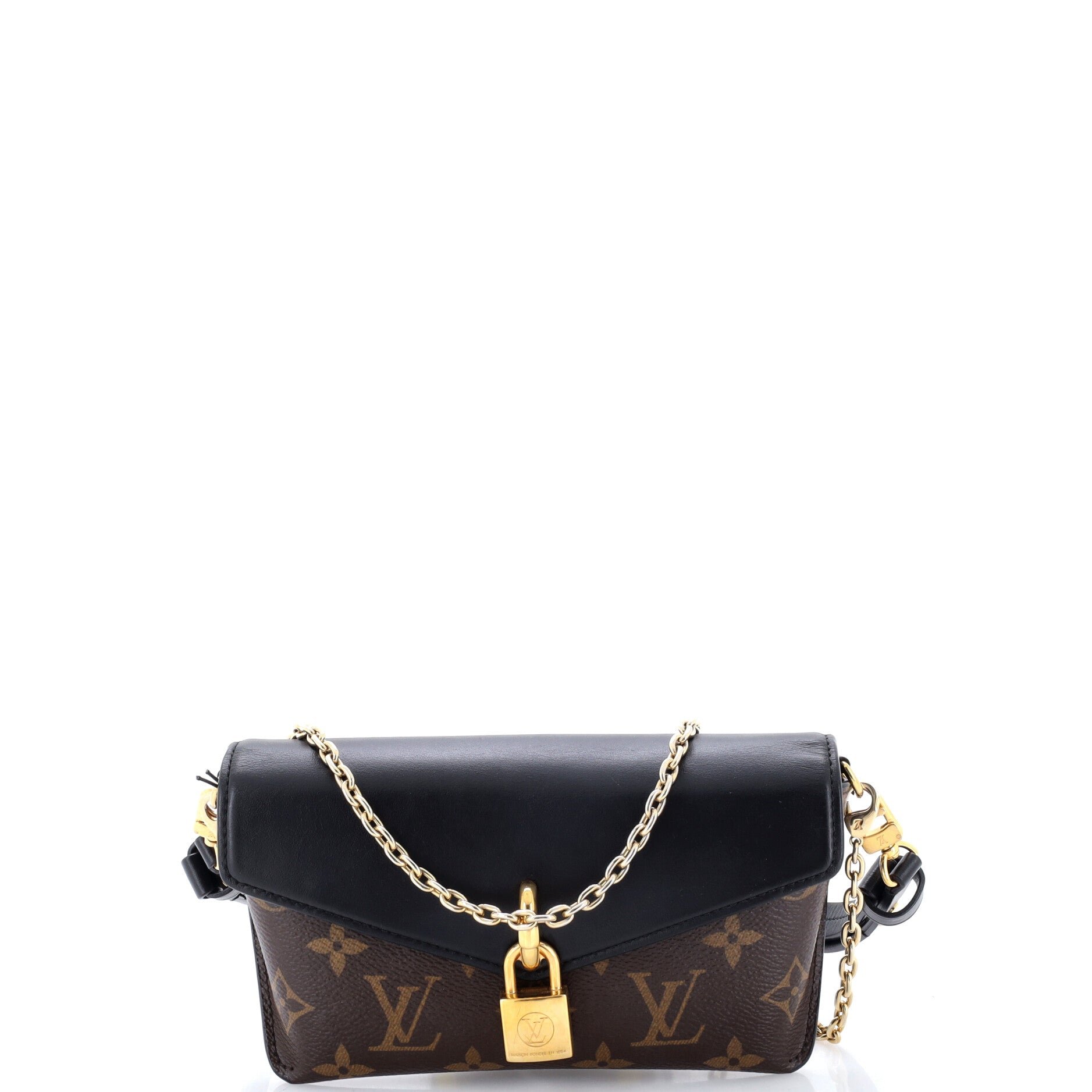 Padlock on Strap Handbag Monogram Canvas and Leather