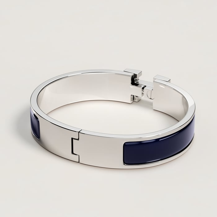 Bleu Abysse Clic H Bracelet