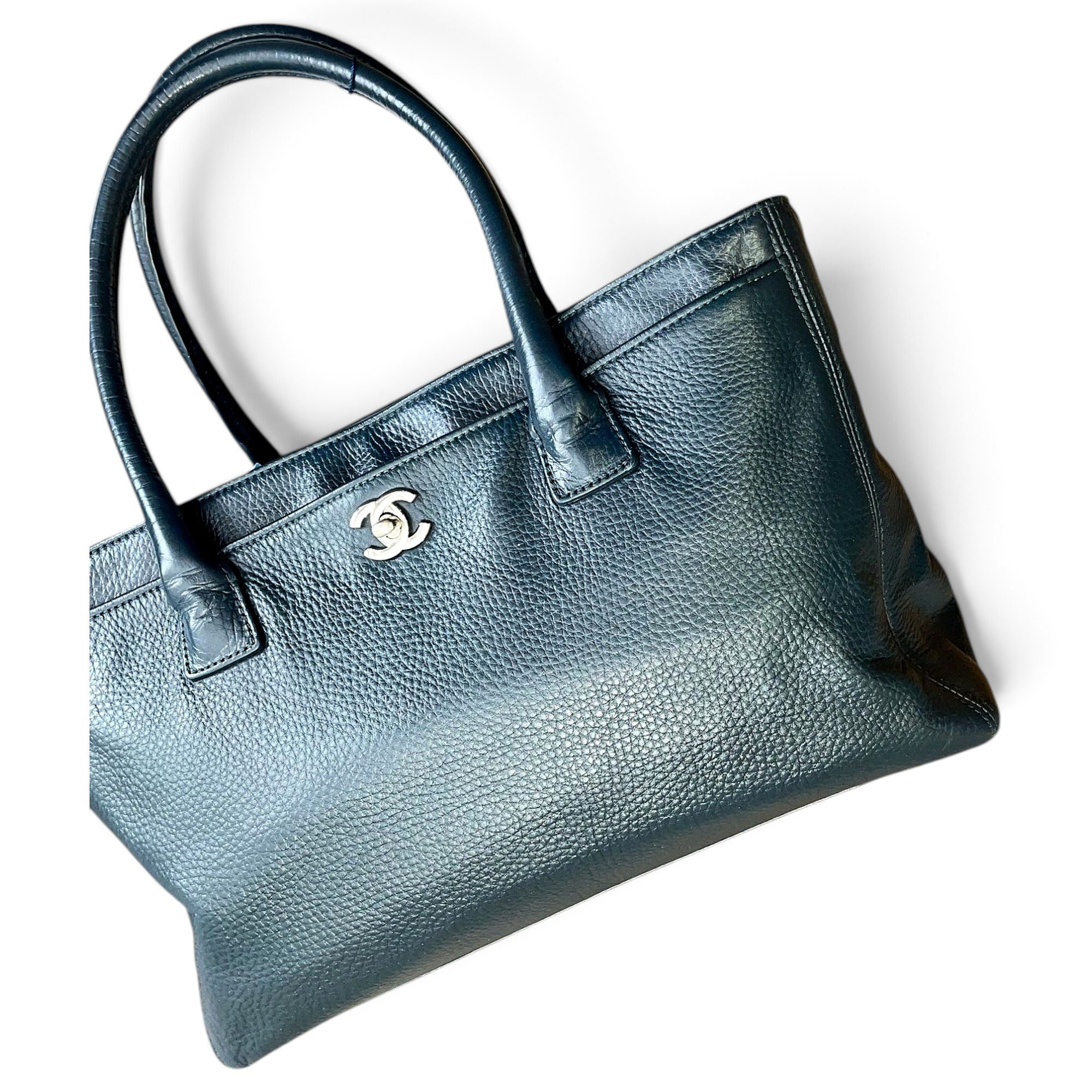Executive leather tote