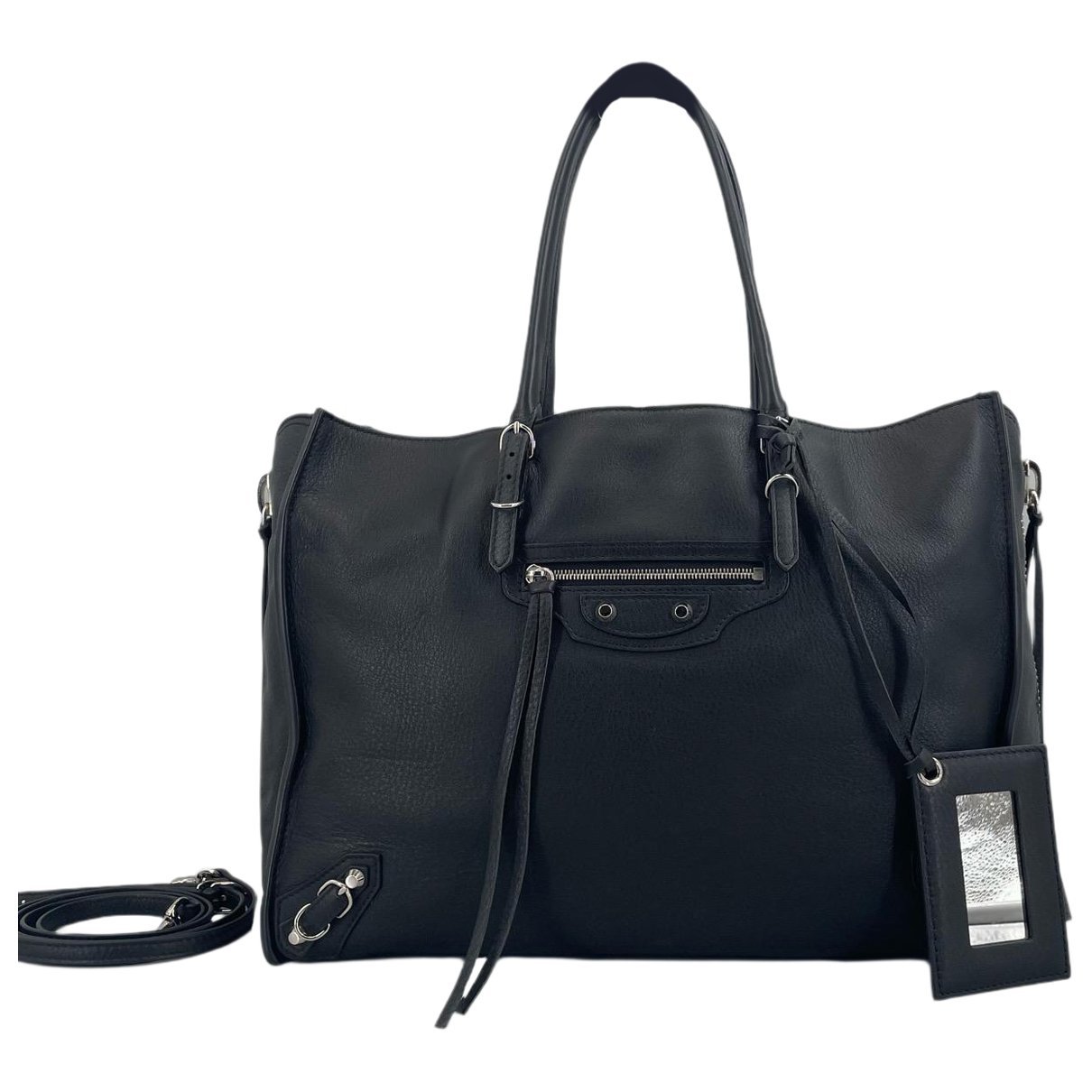 Papier leather handbag