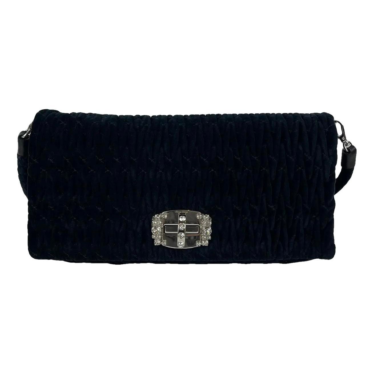 Miu Crystal leather handbag