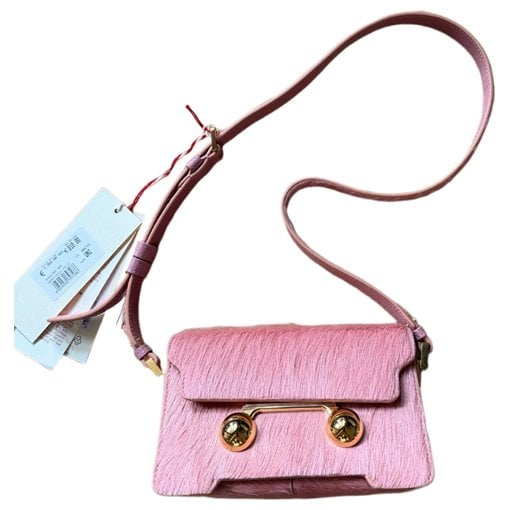 Trunk pony-style calfskin handbag