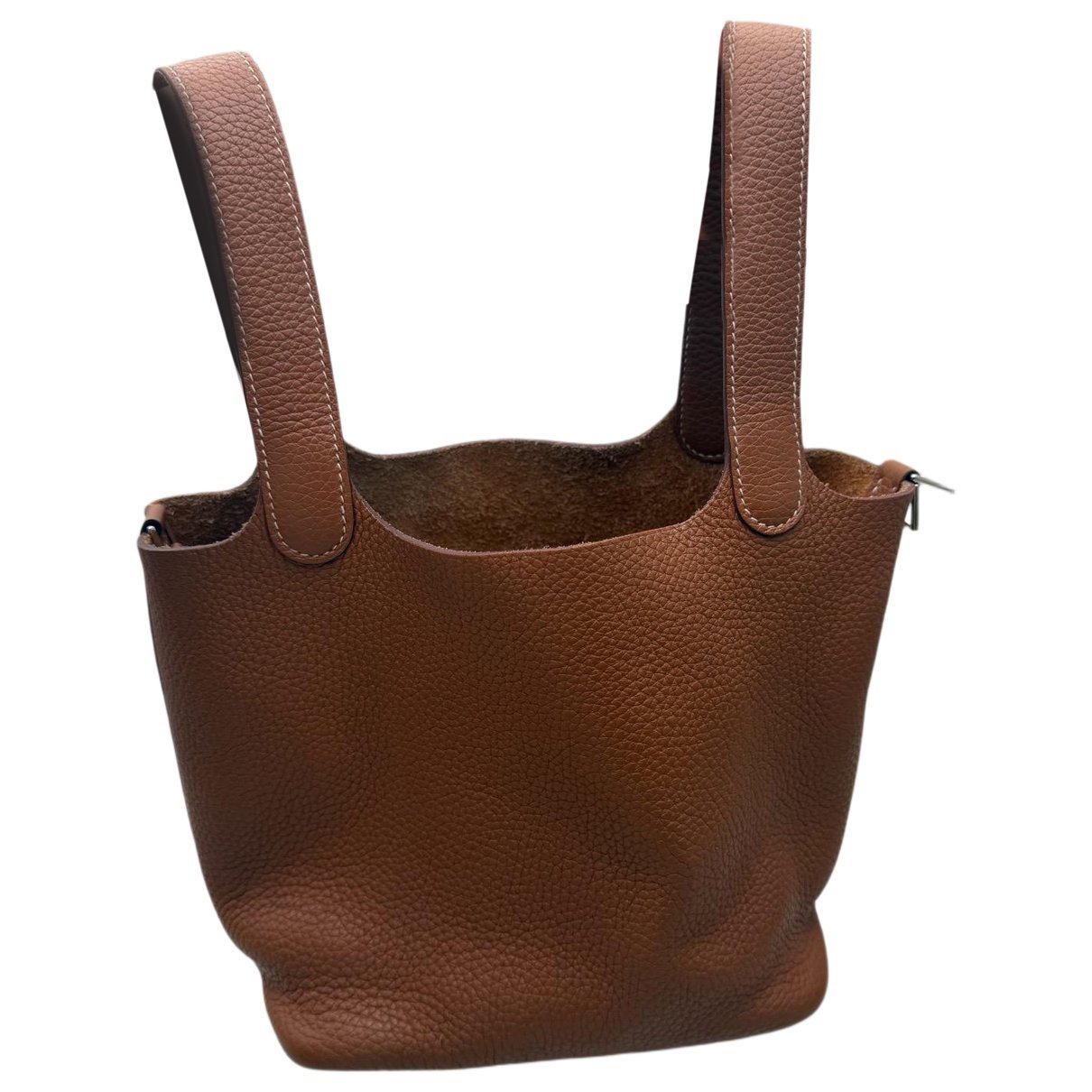 Picotin leather tote