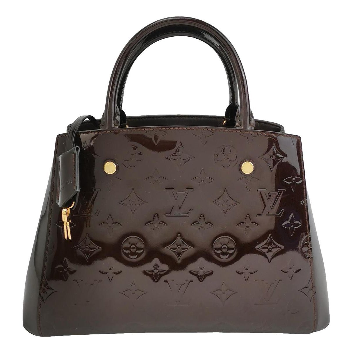 Montaigne patent leather handbag