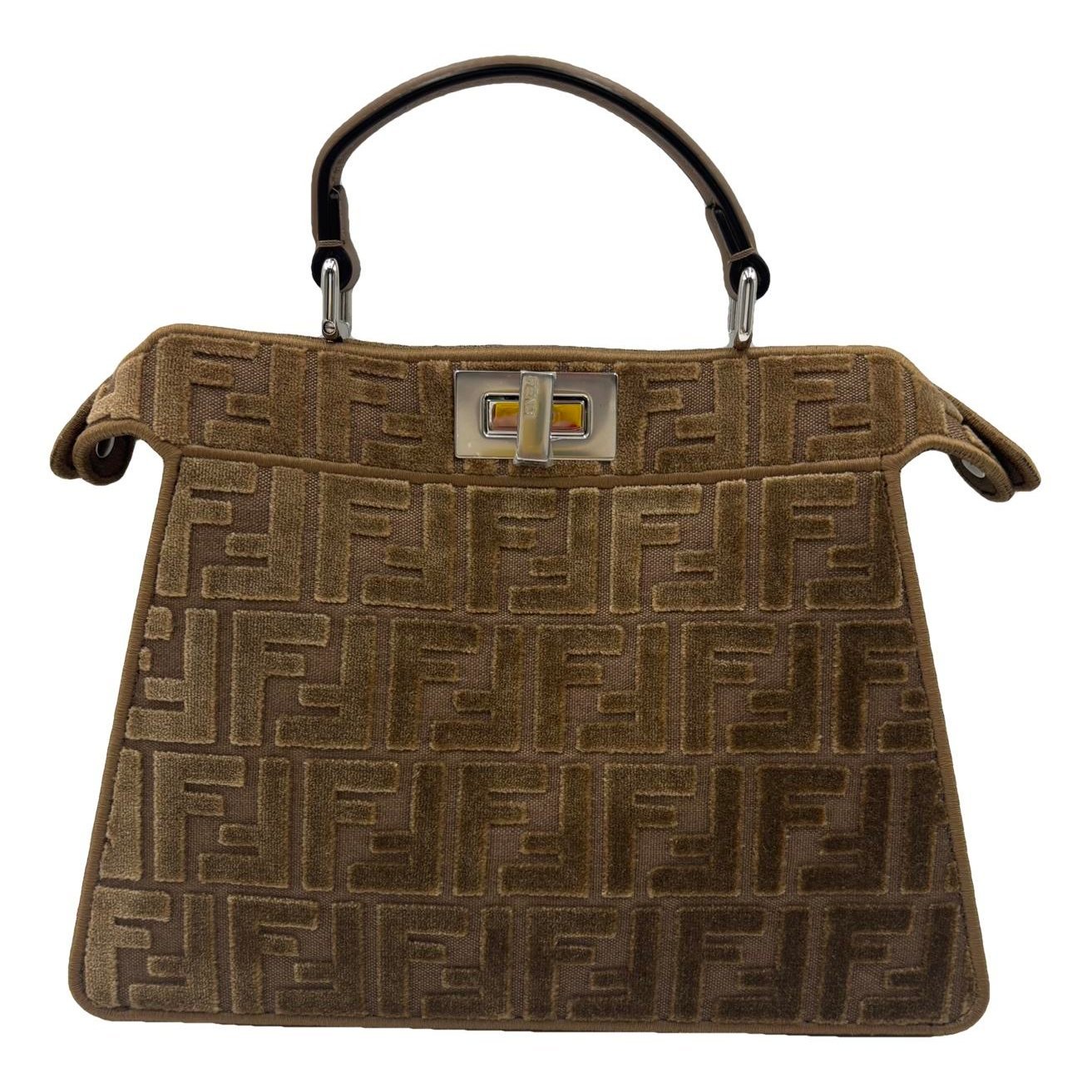 Peekaboo IseeU velvet handbag